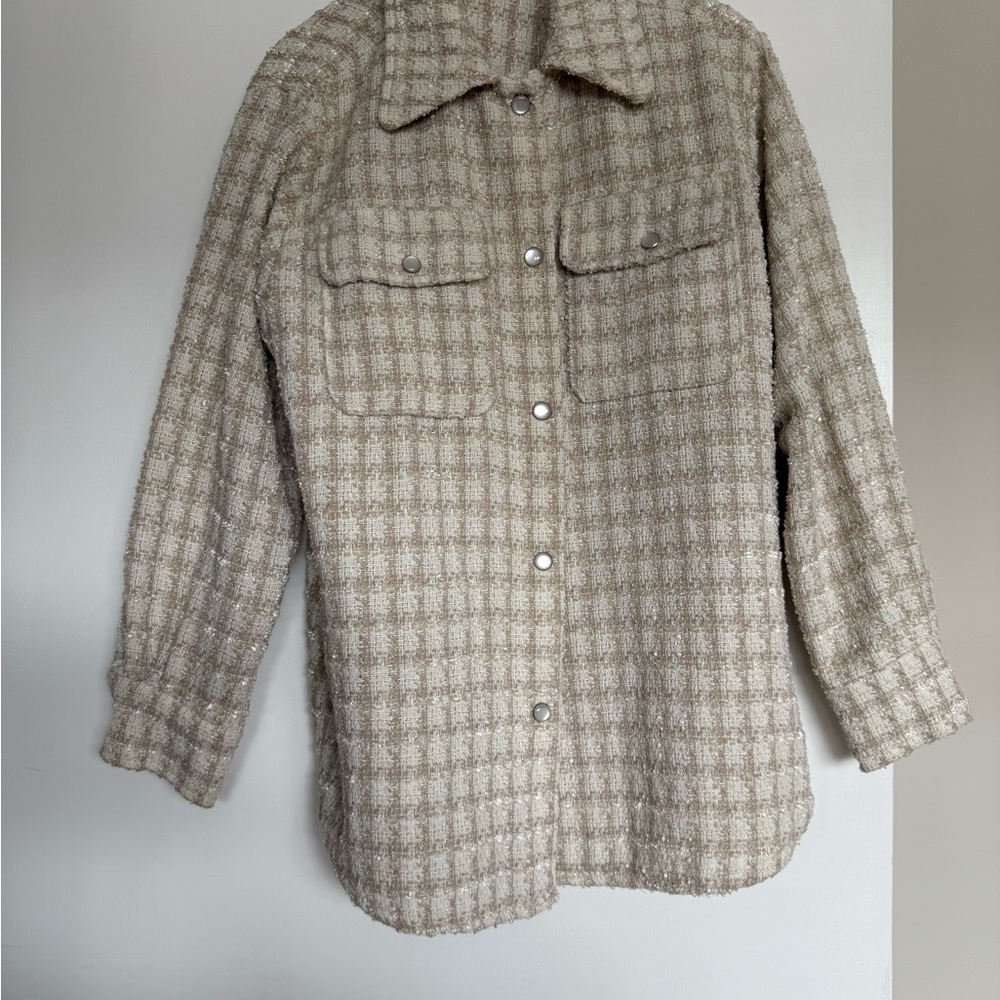 BB Dakota by Steve Madden Cream Teddy Jacket